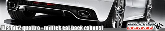 Milltek Audi TTRS MK2 Quattro - Cat Back Exhaust System