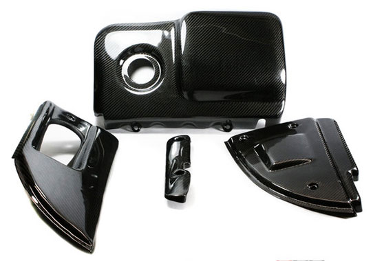 600554 - ECS Carbon Fibre 4 Piece Engine Cover Kit