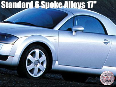 701404 - 17" Genuine Standard 6 Spoke Alloys (each)